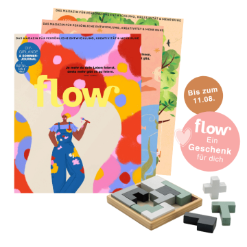 flow Cover + gratis Prämie "Holzpuzzle"