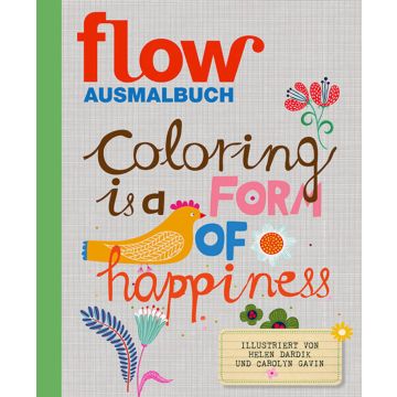 Das bunte Cover des Flow Ausmalbuchs